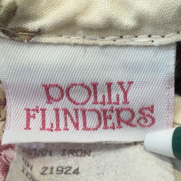 Vintage Polly Flinders Hand Smocked Dress Floral Pink/purple Sz 5 Cottage - Picture 4 of 10